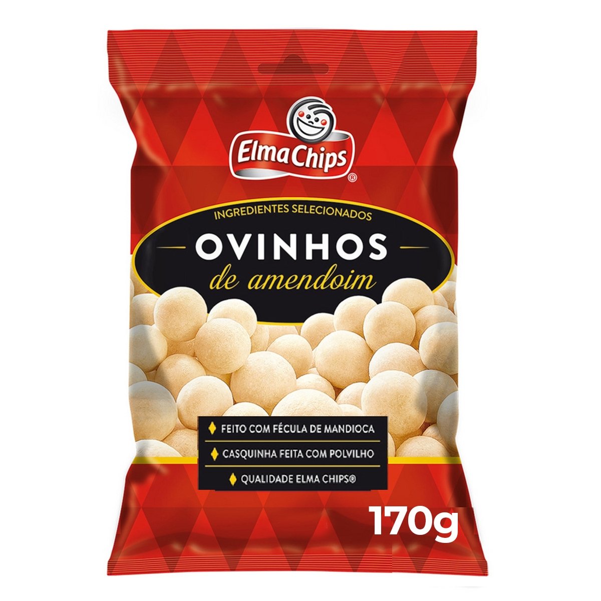 Ovinhos de Amendoim Elma Chips Pacote 170g Pão de Açúcar
