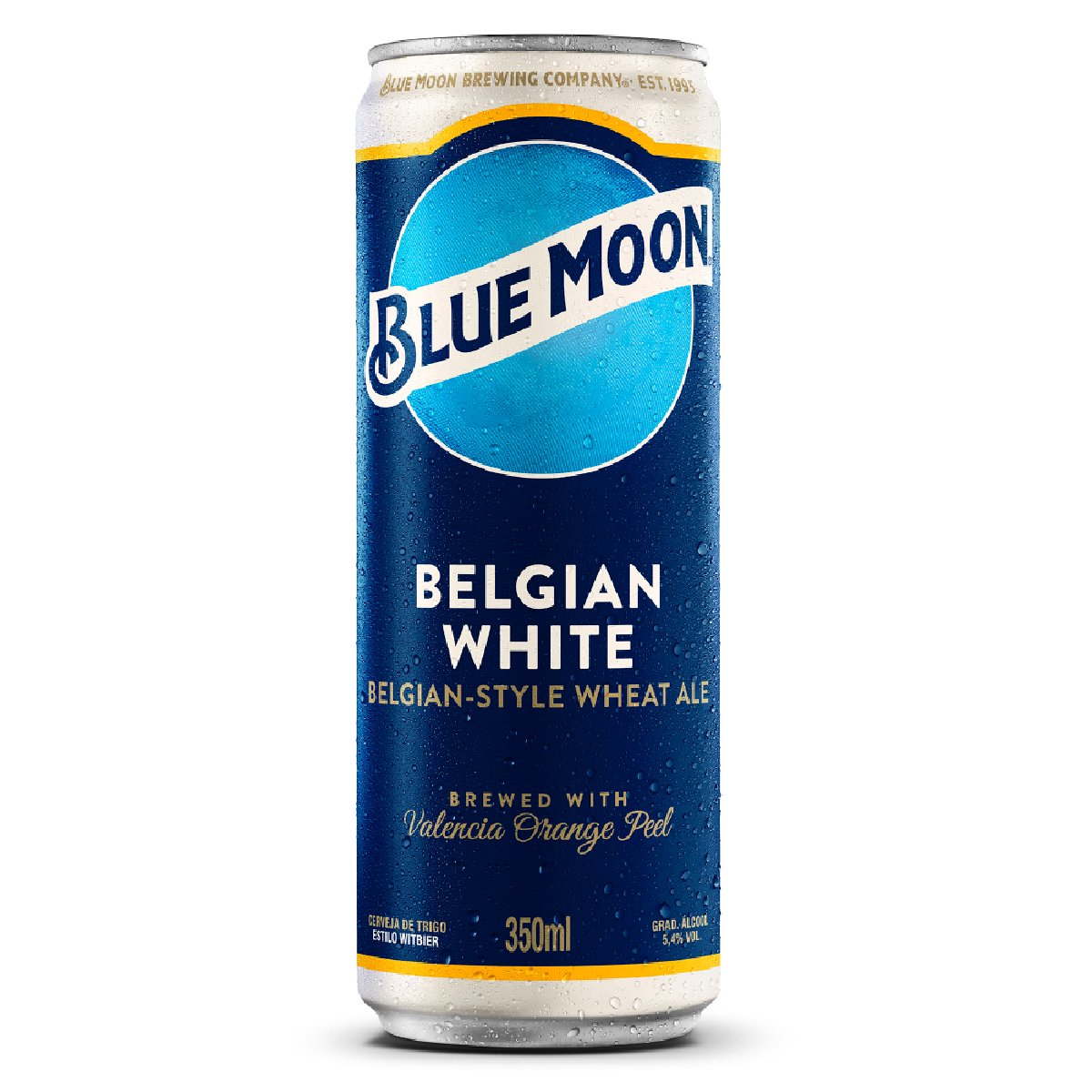 Cerveja Belgian White BLUE MOON Wheat Ale Lata 350ml Pão de Açúcar