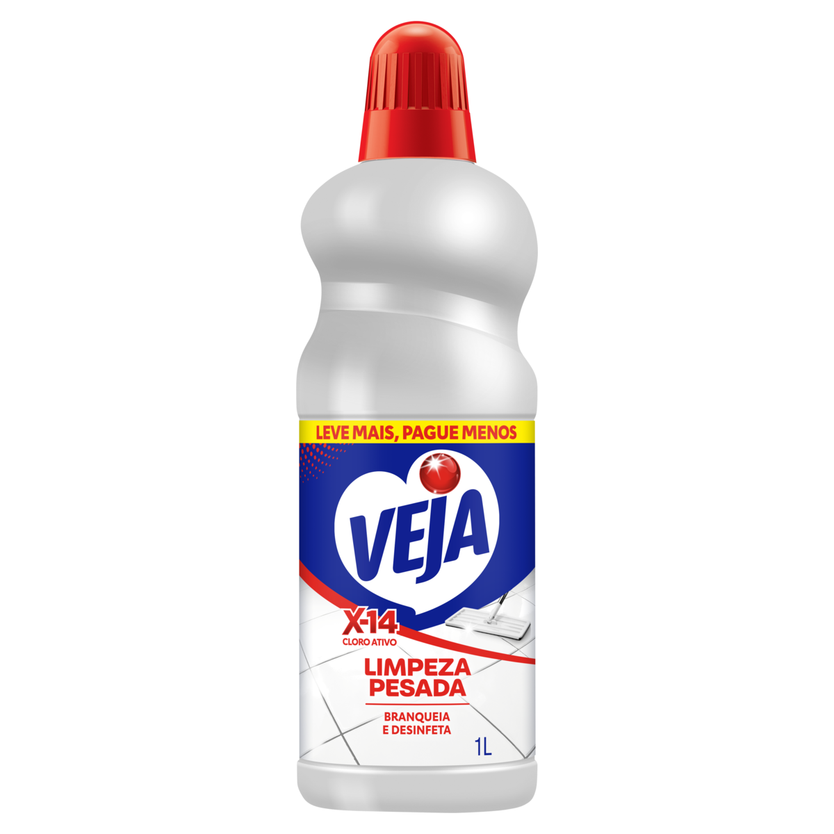 Limpador Limpeza Pesada Veja X-14 Frasco 1l Grátis 20% de Desconto