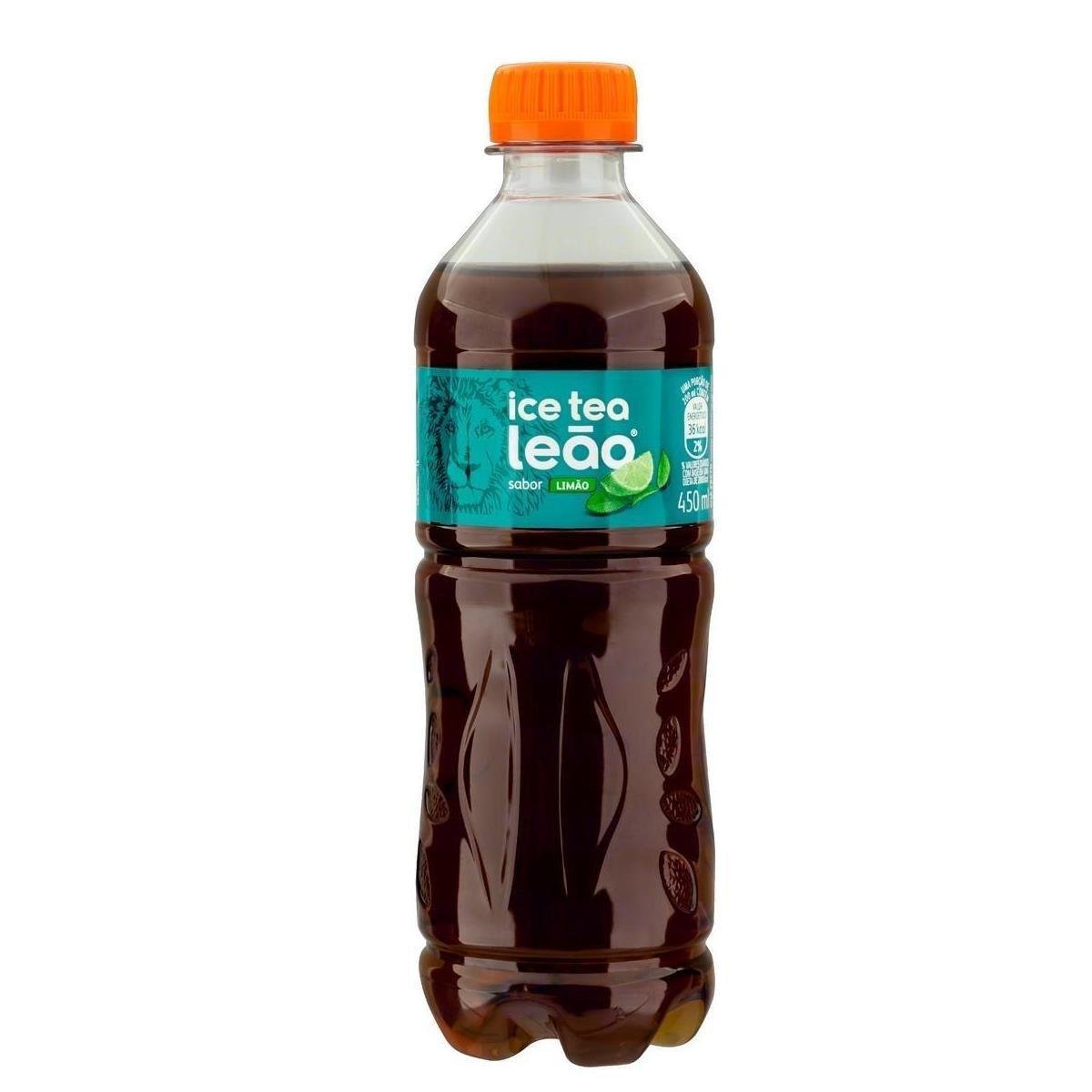 Chá Preto Ice Tea Limão Leão Garrafa 450ml