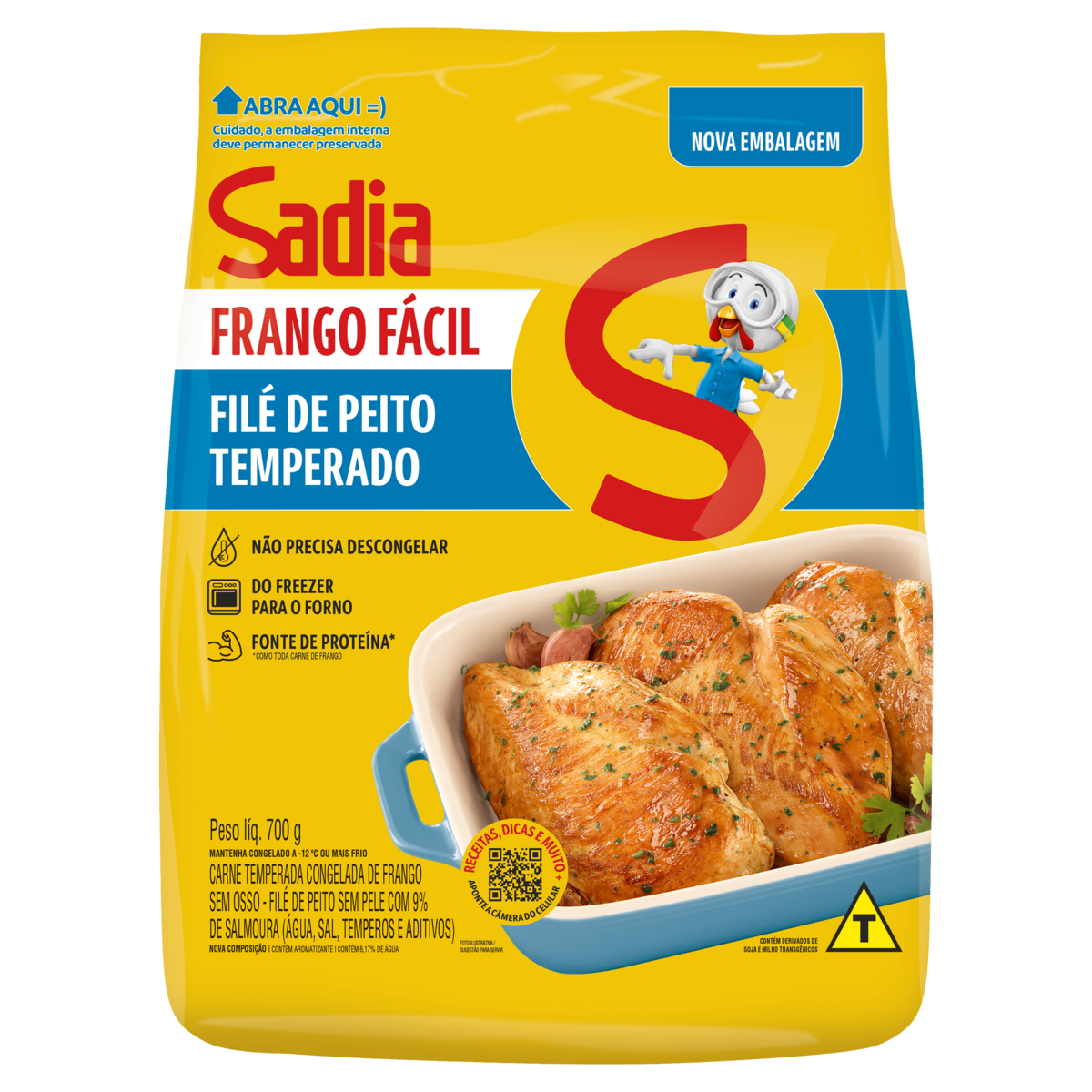 File De Peito Temp Sadia Facil 700g