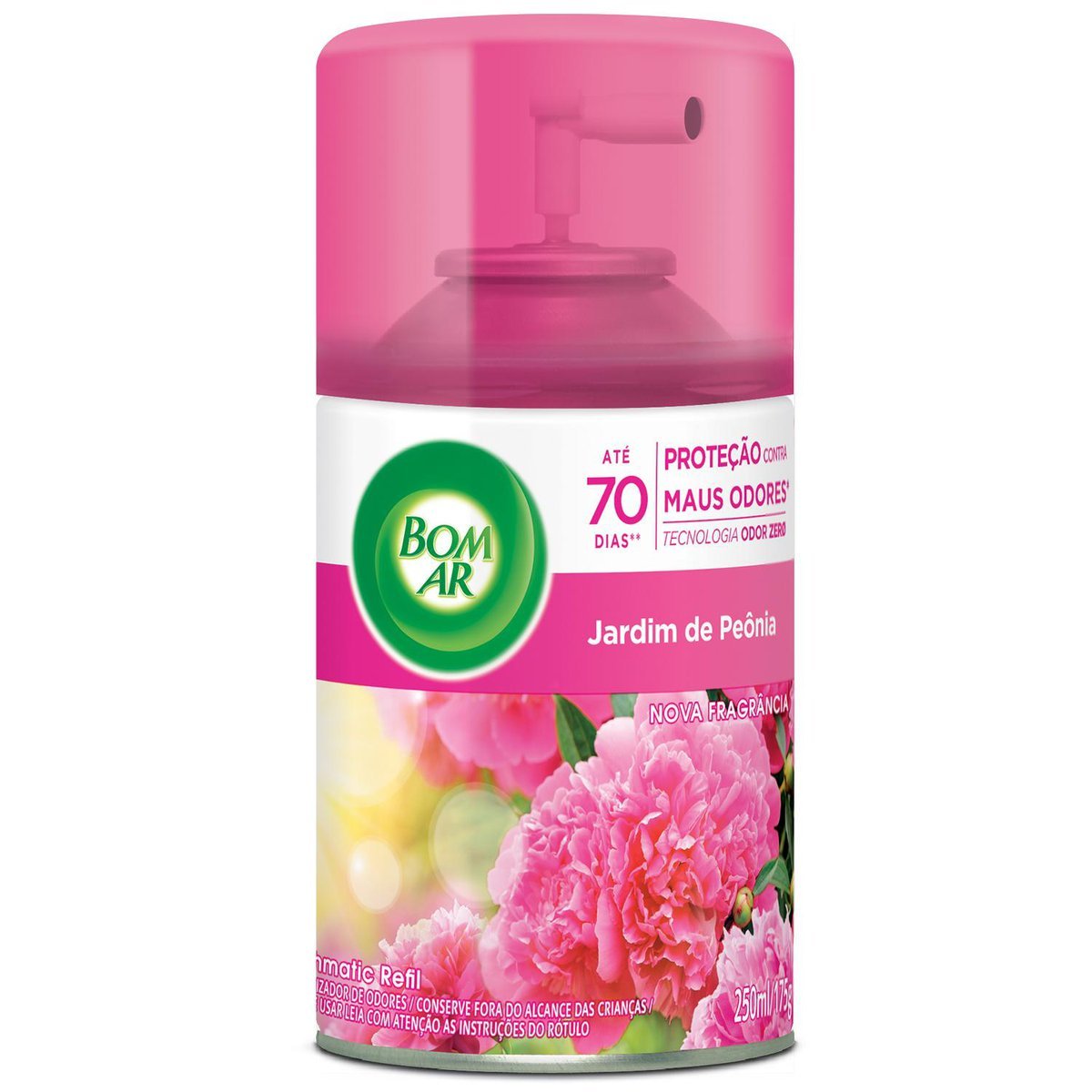 Neutralizador de Odores Jardim de Peônia Freshmatic Bom Ar Frasco 250ml Spray Refil