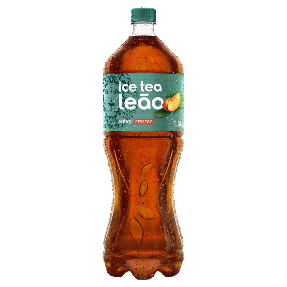 Chá Preto Ice Tea Pêssego Leão Garrafa 1,5l