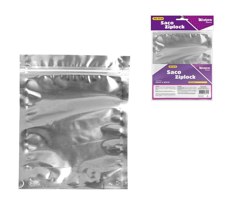 Saco Ziplock 20X30Cm Jogo 3 Peças Western Home Pão de Açúcar