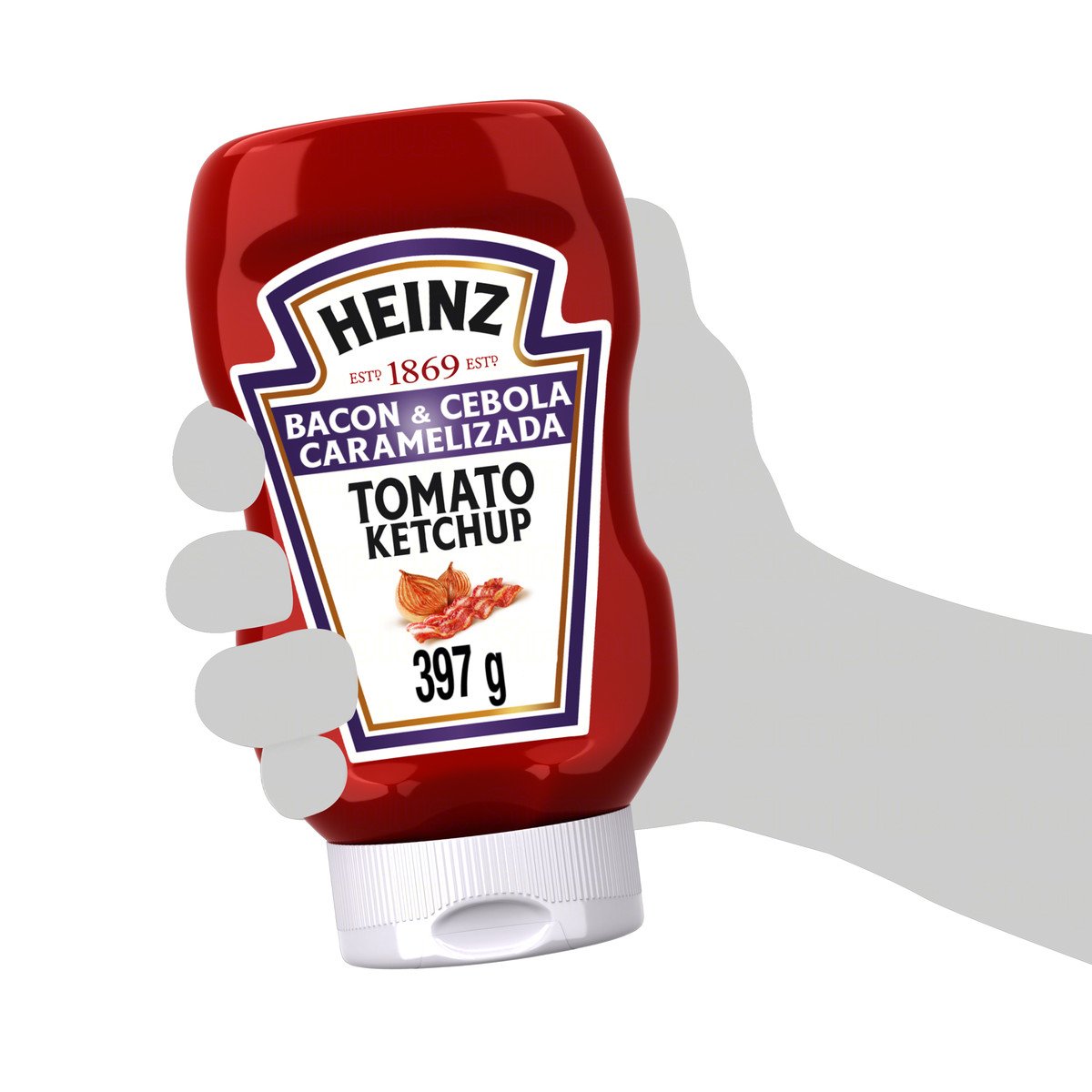Ketchup Bacon & Cebola Caramelizada Heinz 397g Pão de Açúcar