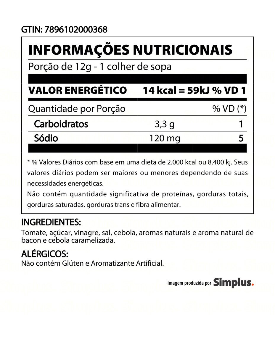 Ketchup Bacon & Cebola Caramelizada Heinz 397g Pão de Açúcar