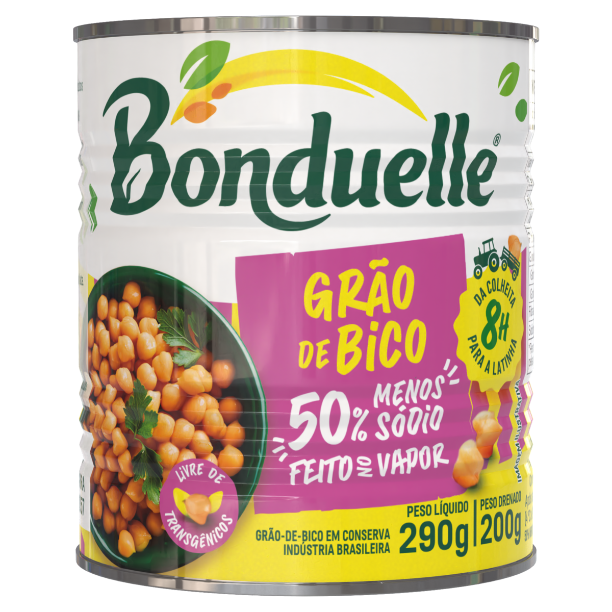 Grão de Bico Suave BONDUELLE Peso Liquido 290G Peso Drenado 200G