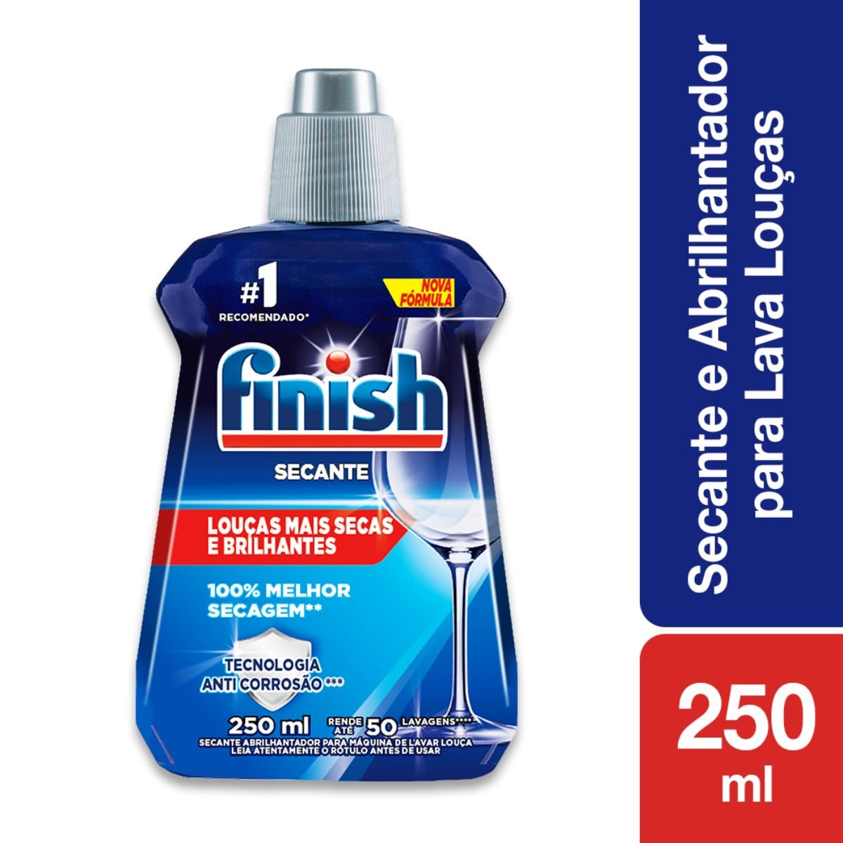 Secante Abrilhantador para Máquina de Lavar Louças Finish Frasco 250ml