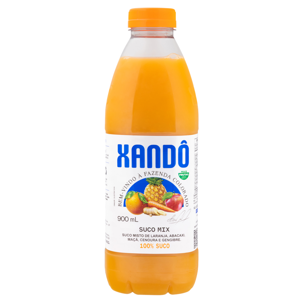 Xandô Suco de Laranja, Abacaxi, Cenoura e Gengibre