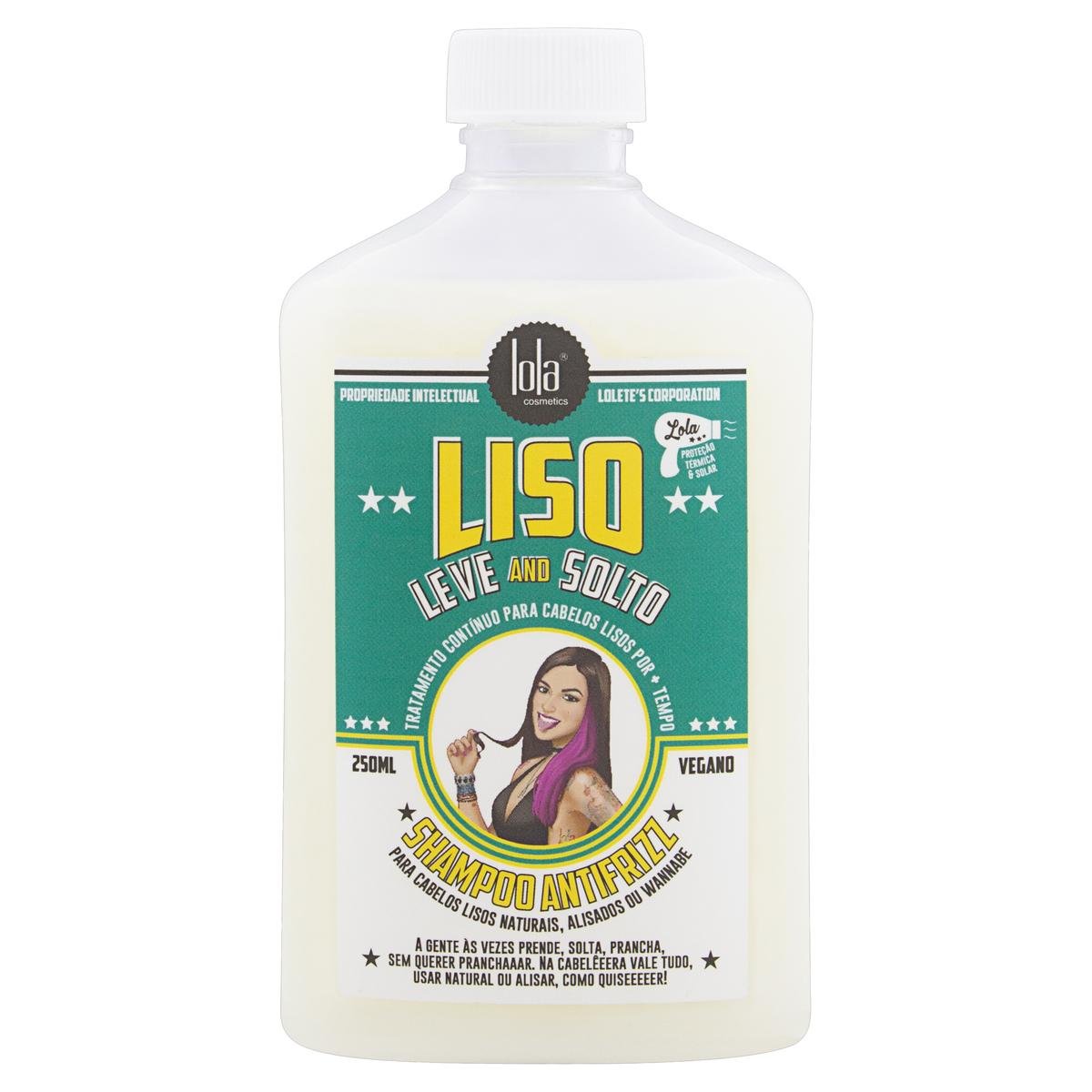 Shampoo Lola Cosmetics Liso Leve and Solto Frasco 250ml Pão de Açúcar