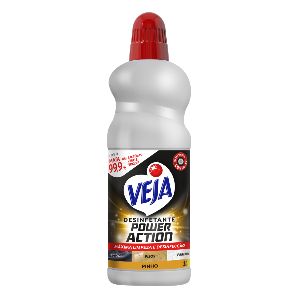 Desinfetante Pinho Veja Power Action Frasco 1l