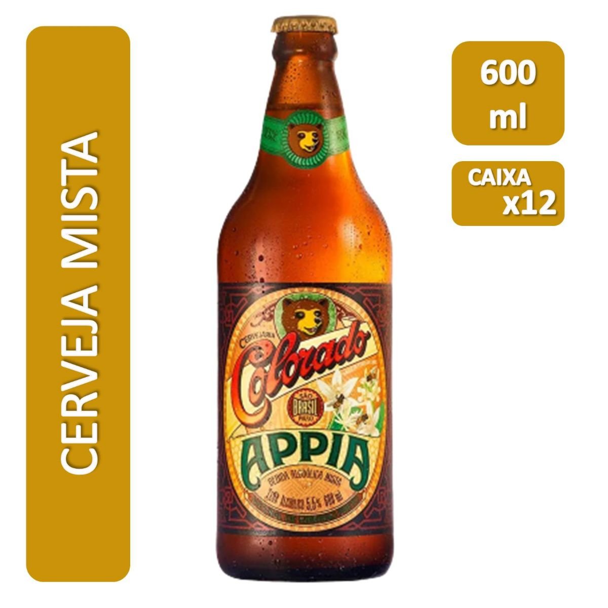 Cerveja Colorado Appia Pilsen Trigo Garrafa 600 mL