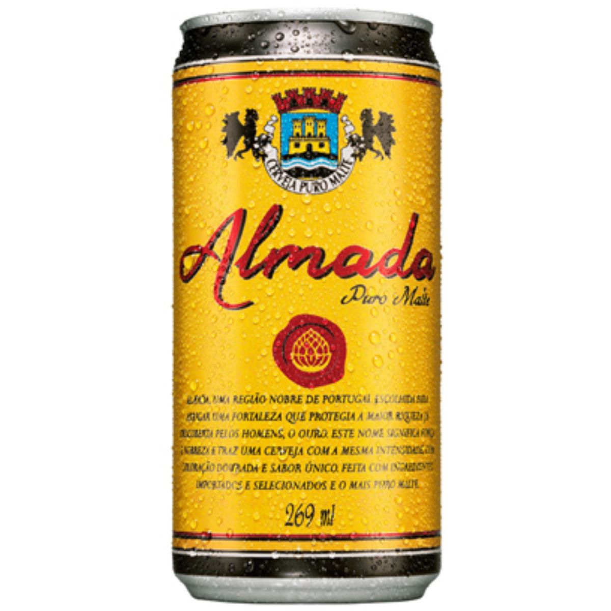 Cerveja ALMADA Puro Malte Lata 269ml P o De A car Cerveja ALMADA Puro Malte Lata 269ml P o De A car