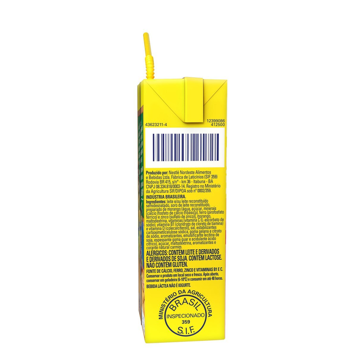 Bebida Lactea Nesquik Morango 0ml Pao De Acucar