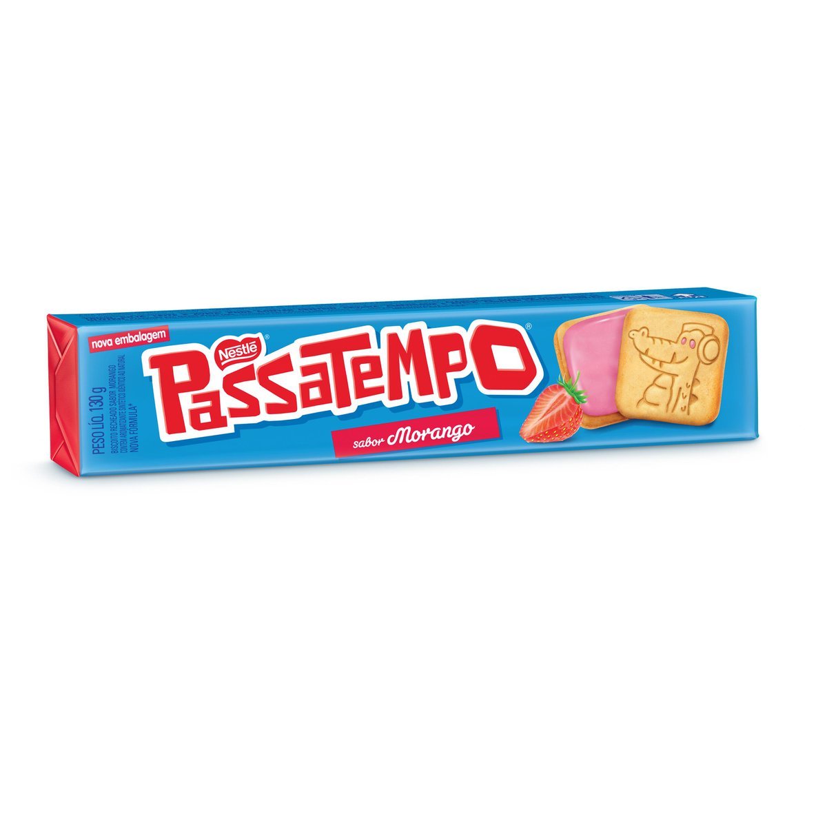 Biscoito Recheado Bauducco Sabor Morango 108g