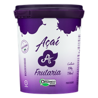 Açaí Orgânico Frutaria Pote 750ml