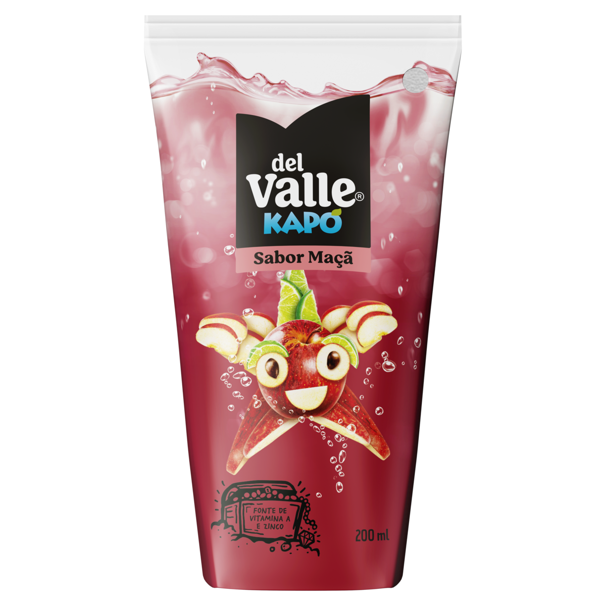 Refresco Adoçado Maçã Del Valle Kapo Caixa 200ml