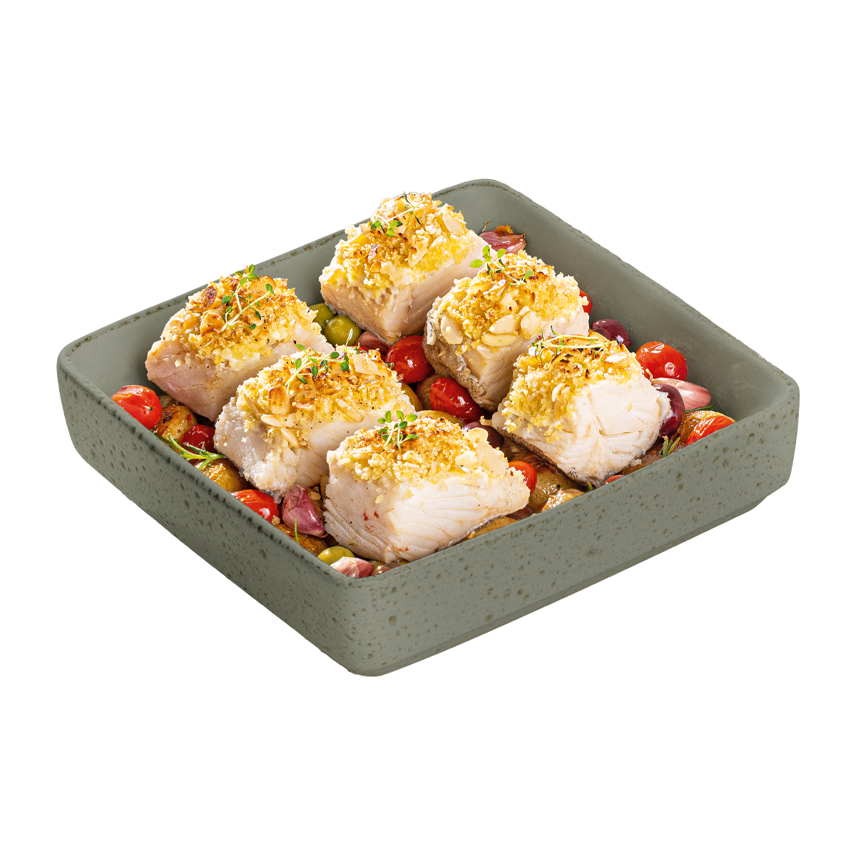 Postas de Bacalhau Com Catupiry e Creme de Amêndoas 500G