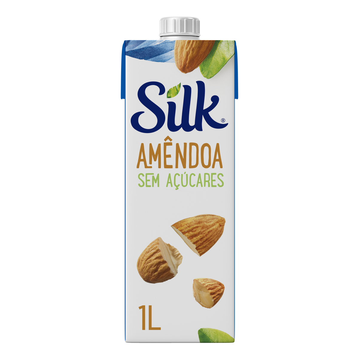 Bebida Vegetal Silk Amêndoa Sem Açúcar 1L