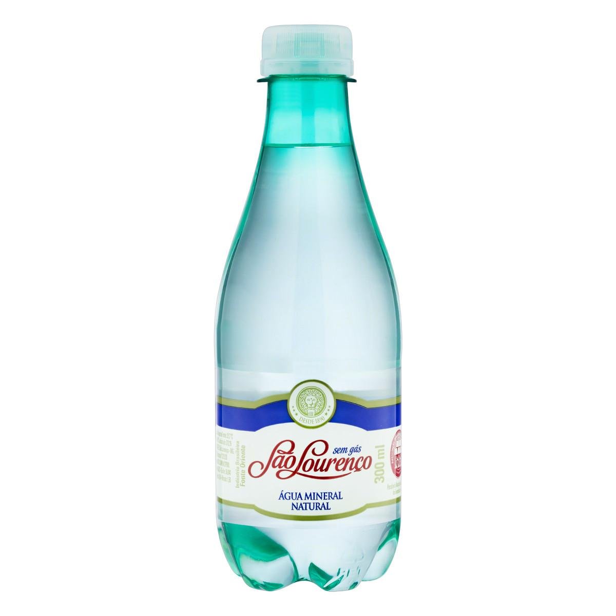 Água Mineral Natural Sem Gás São Lourenço Garrafa 300ml