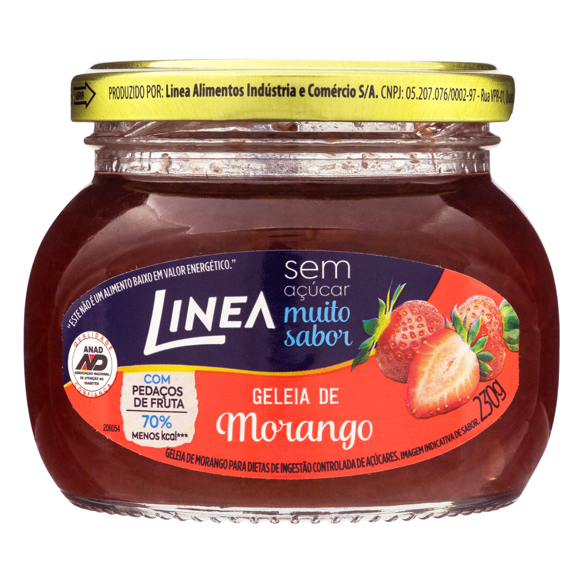 Geleia de Morango Zero Açúcar Linea 230g