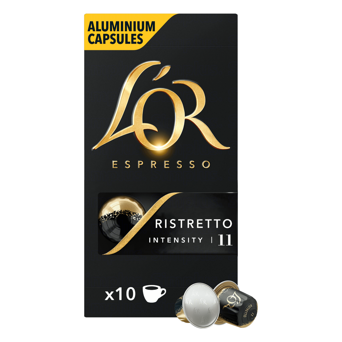 Café em Cápsula Torrado e Moído Ristretto Espresso Lor Caixa 52g 10 Unidades