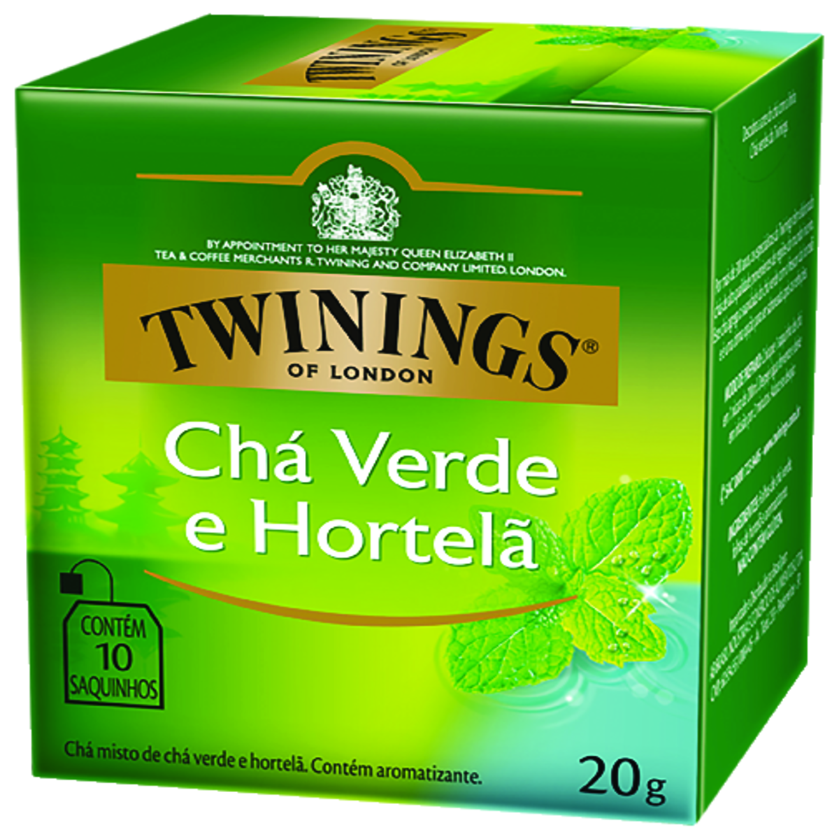 Chá Verde Pure Ahmad Tea London 10 Unidades de 20g