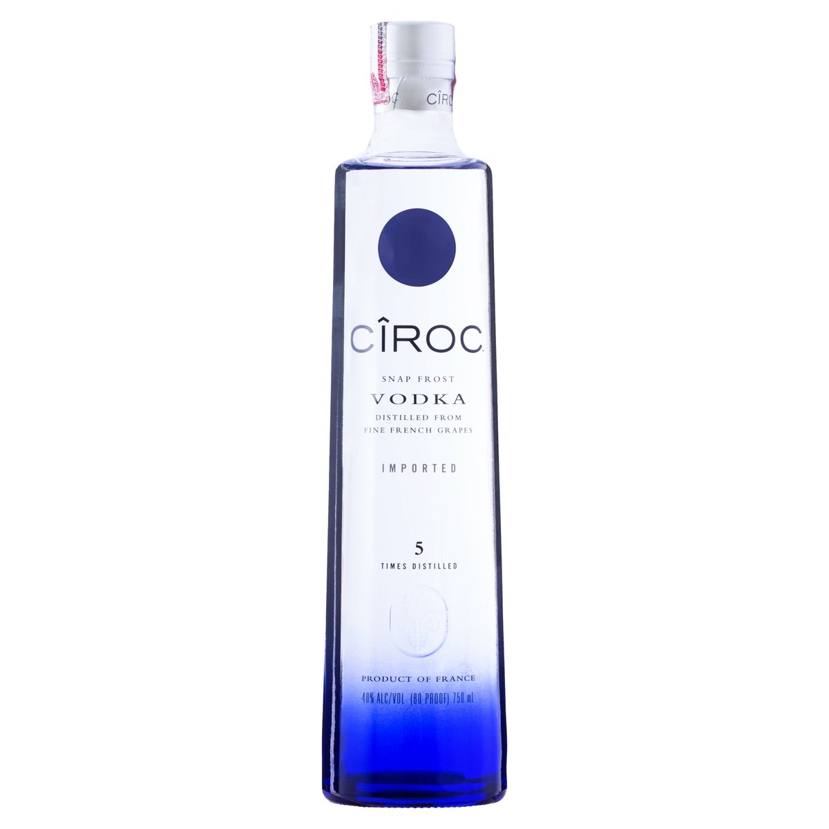 Vodka 5x Destilada Ciroc Garrafa 750ml