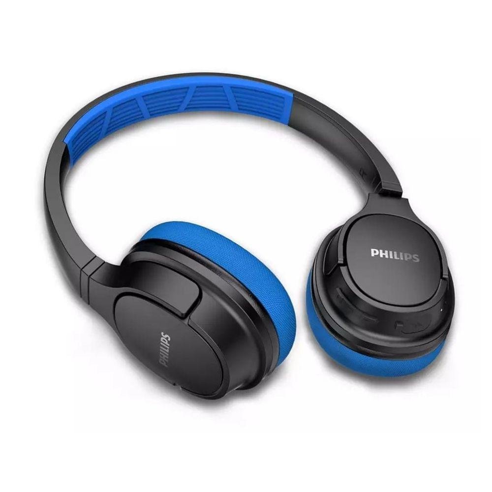 Headphone Bluetooth Philips Azul e Preto TASH402BL/00 | Pão de Açúcar