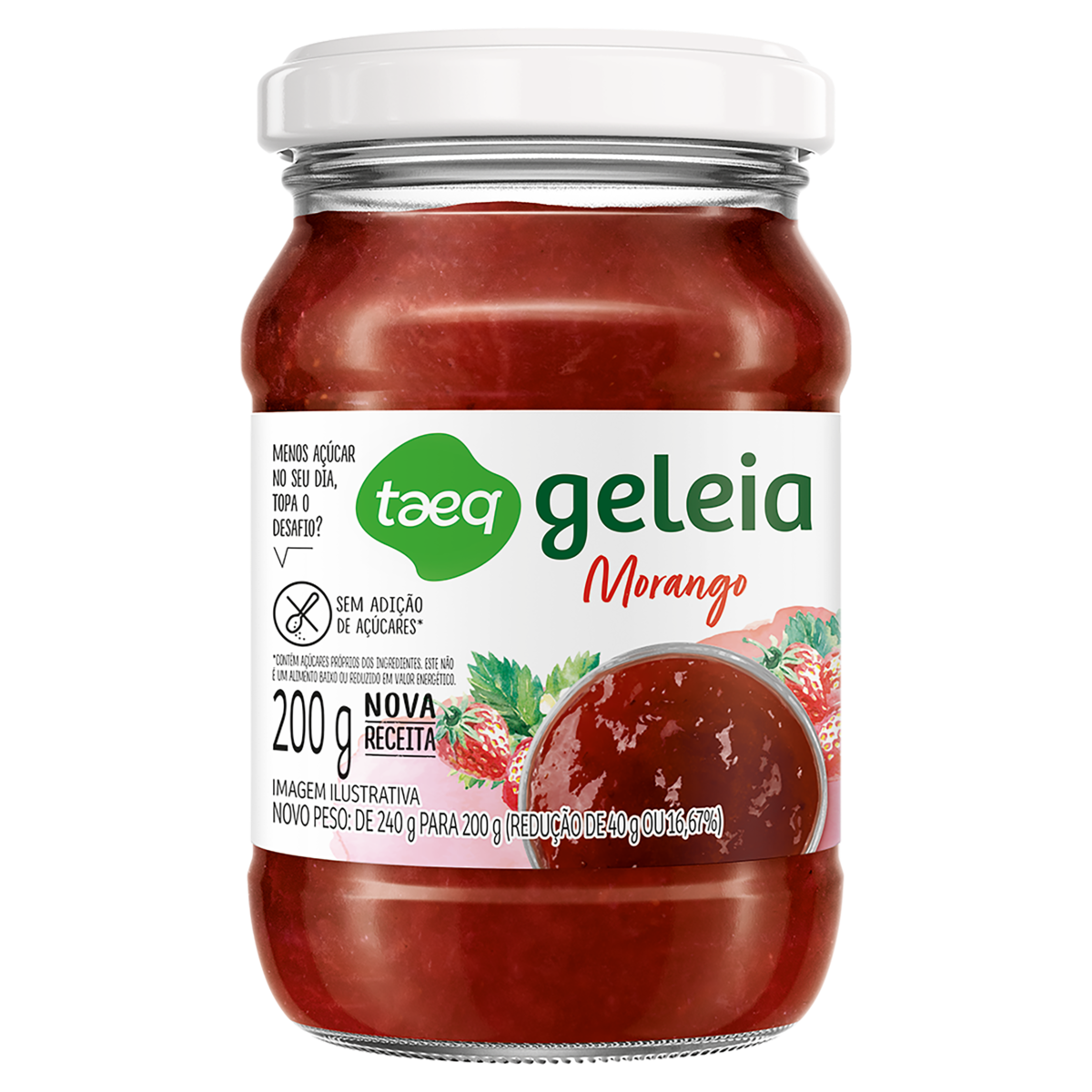 Geleia Morango Taeq Vidro 200g