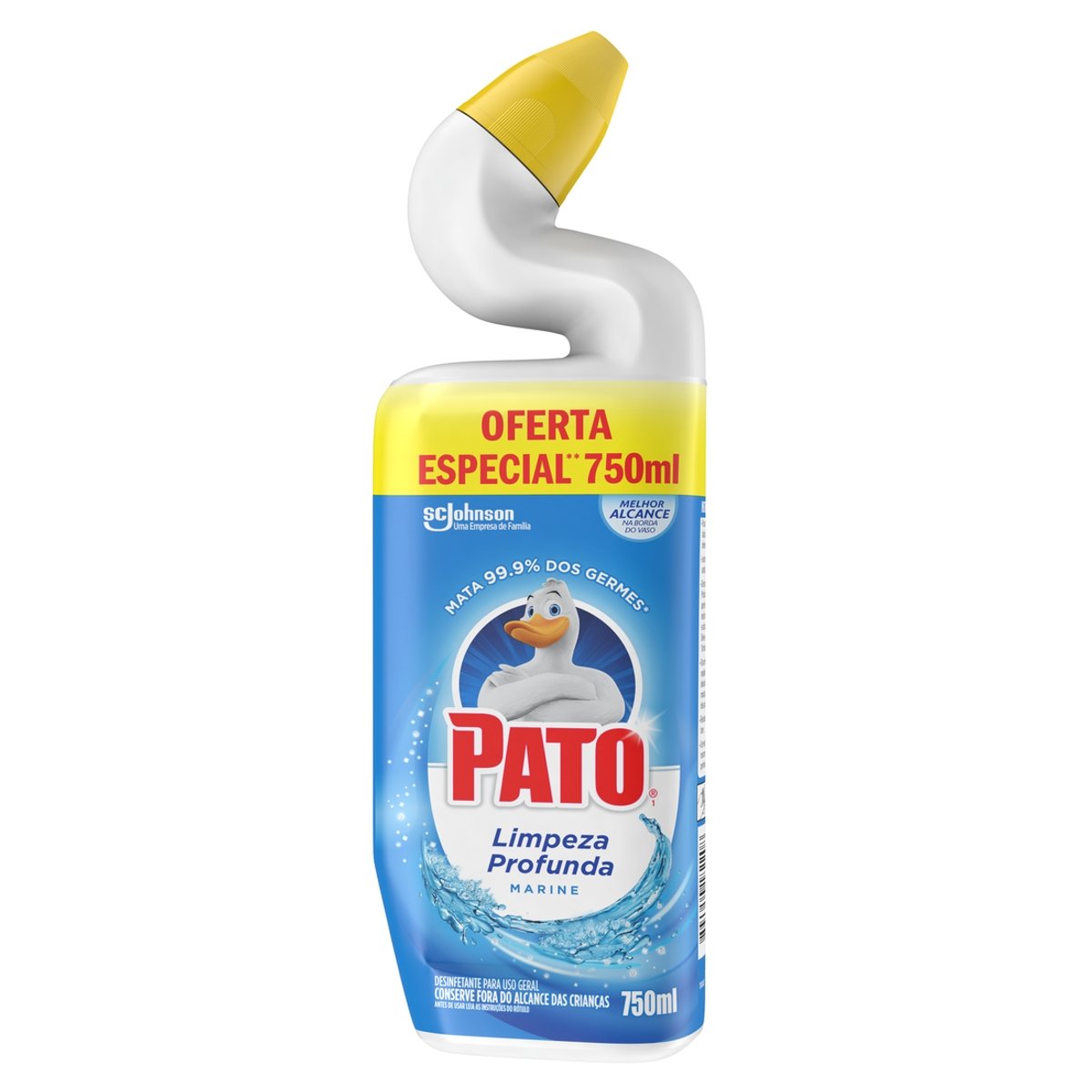 Desinfetante Uso Geral Marine Pato Limpeza Profunda Squeeze 750ml