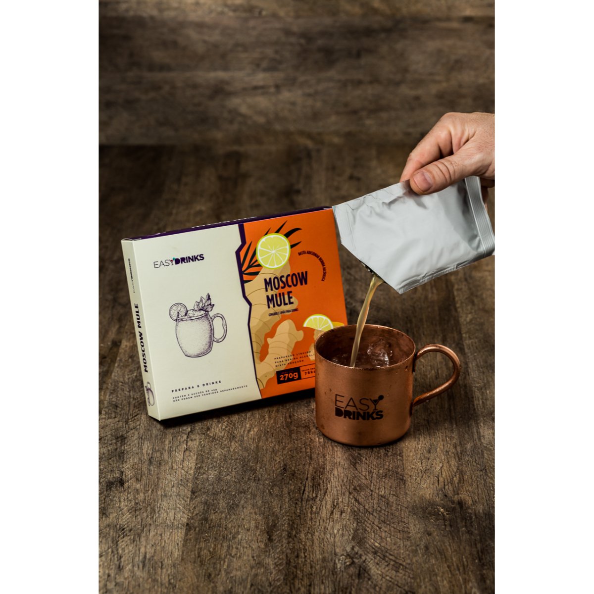 Kit Moscow Mule Espuma+sache De Preparo Com 1 Caneca 350ml