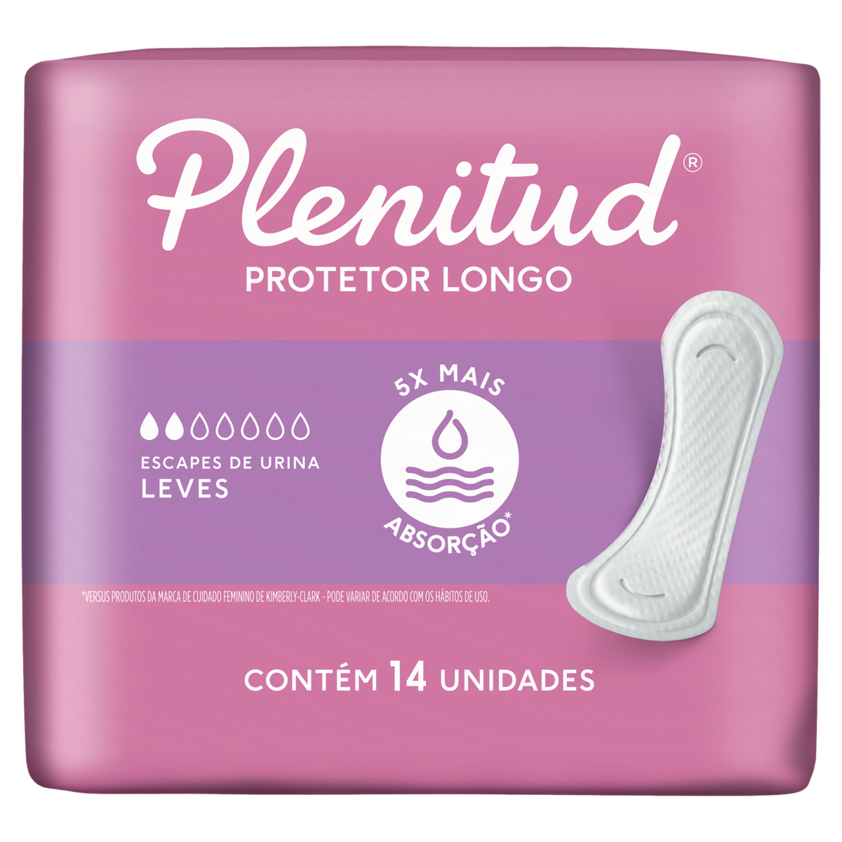 Protetor Médio Plenitud Femme - 14 unidades