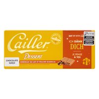 Chocolate Suíço ao Leite 25% Cacau com Gianduia de Avelãs Cailler Dessert Cartucho 100g