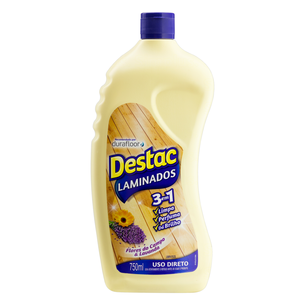 Limpador para Pisos Laminados Flores do Campo e Lavanda Destac Squeeze 750ml