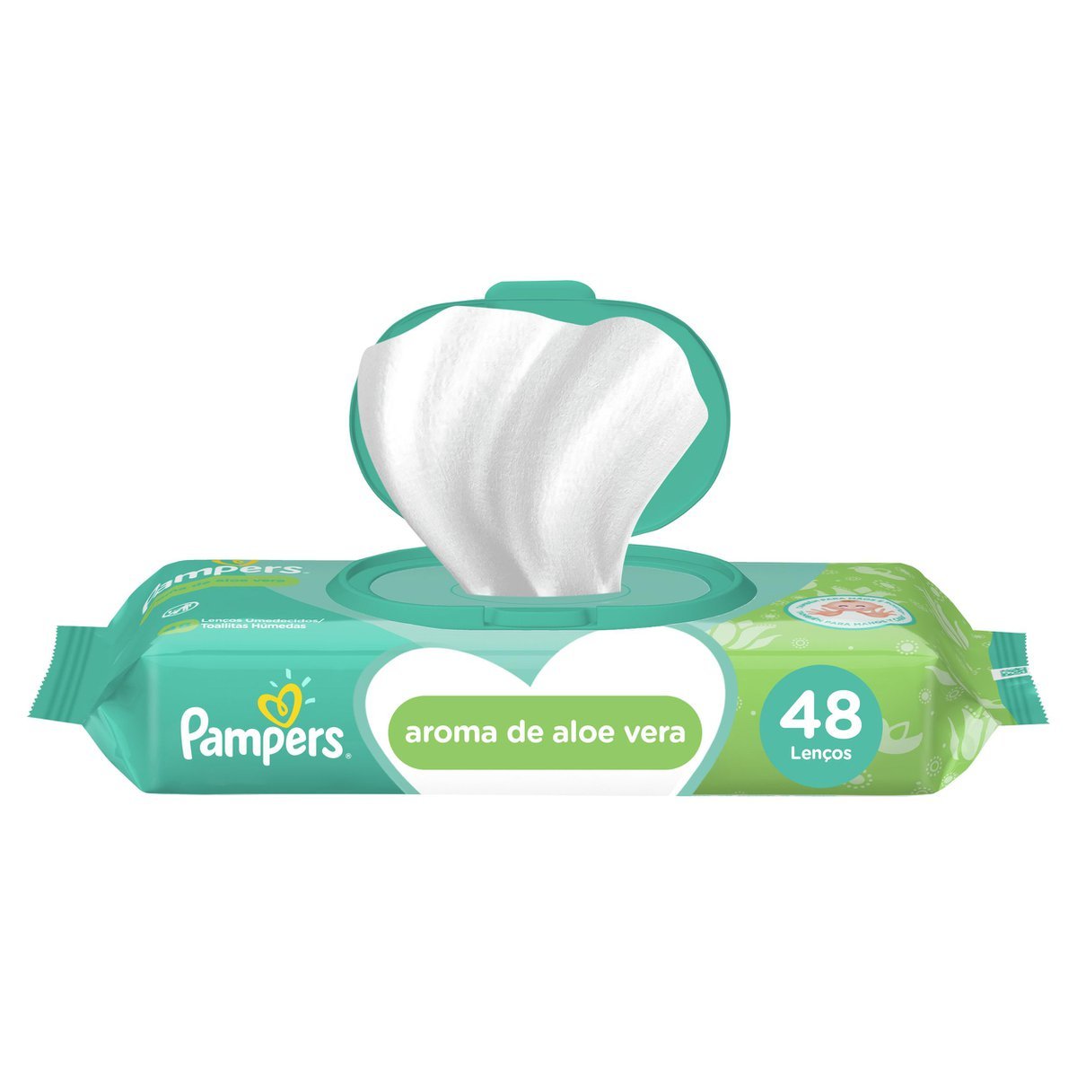 Lenços Umedecidos Pampers Aroma De Aloe Vera 48 Unidades | Pão De Açúcar