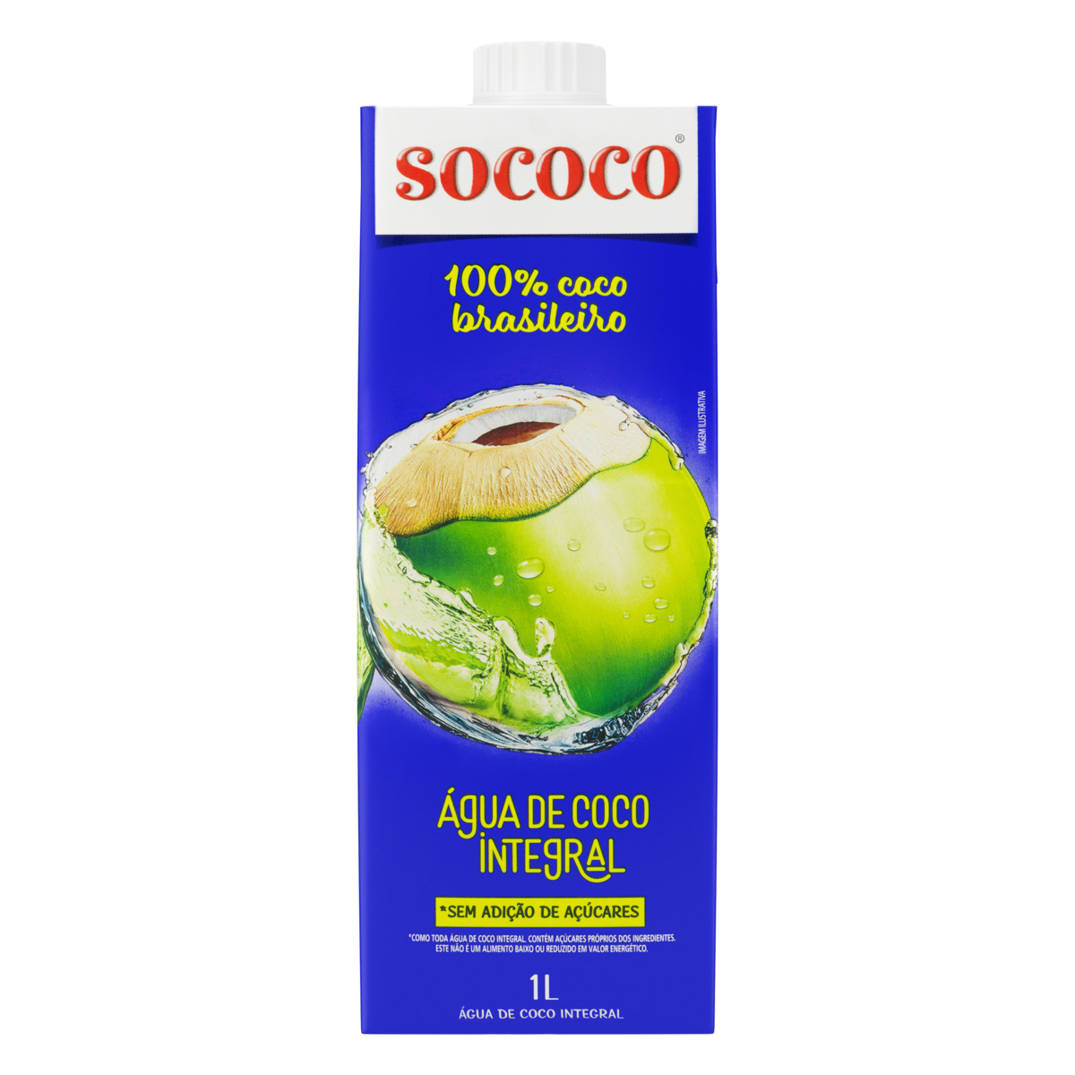 Água de Coco Integral Sococo Caixa 1l