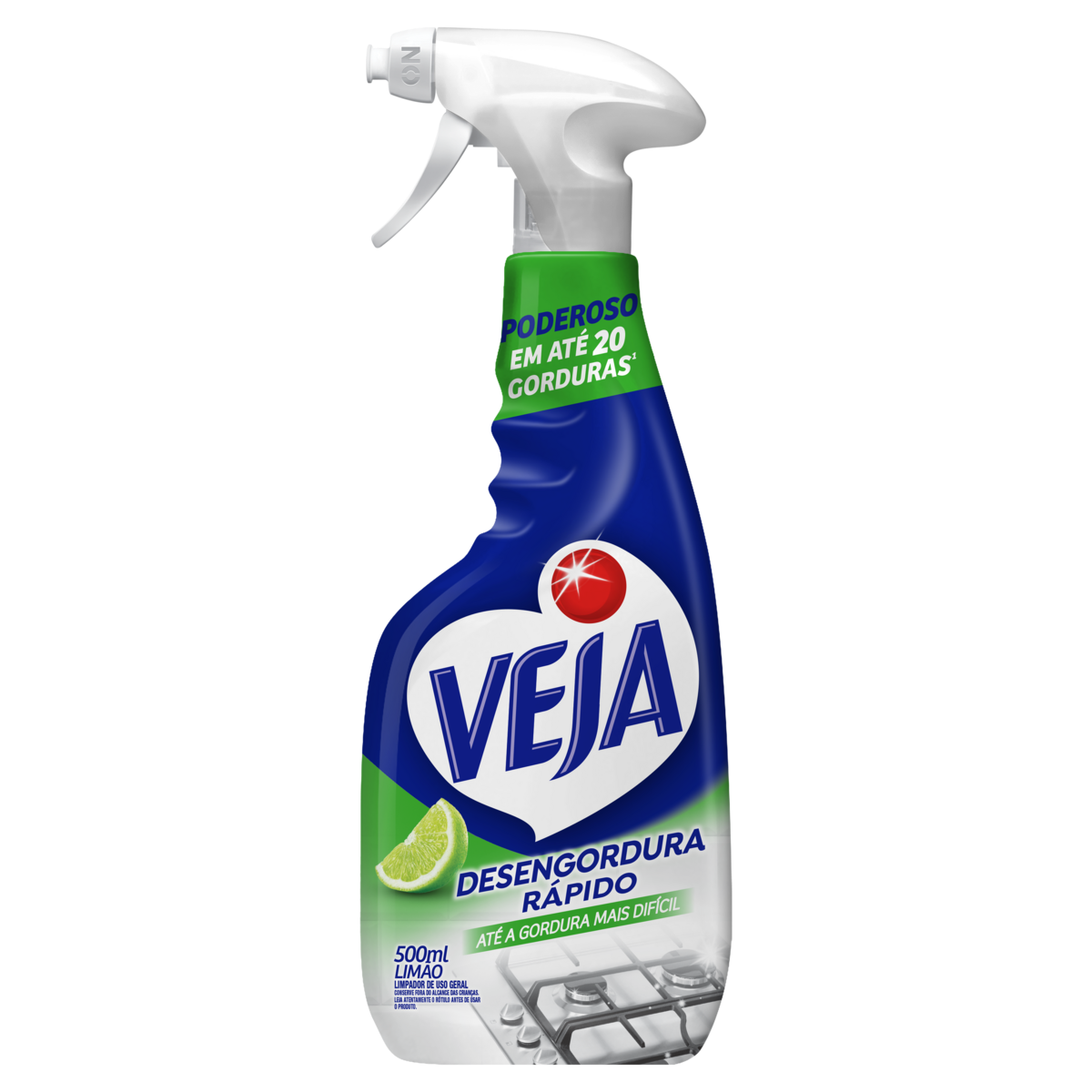 Limpador Desengordurante Cozinha Limão Veja Frasco 500ml Borrifador