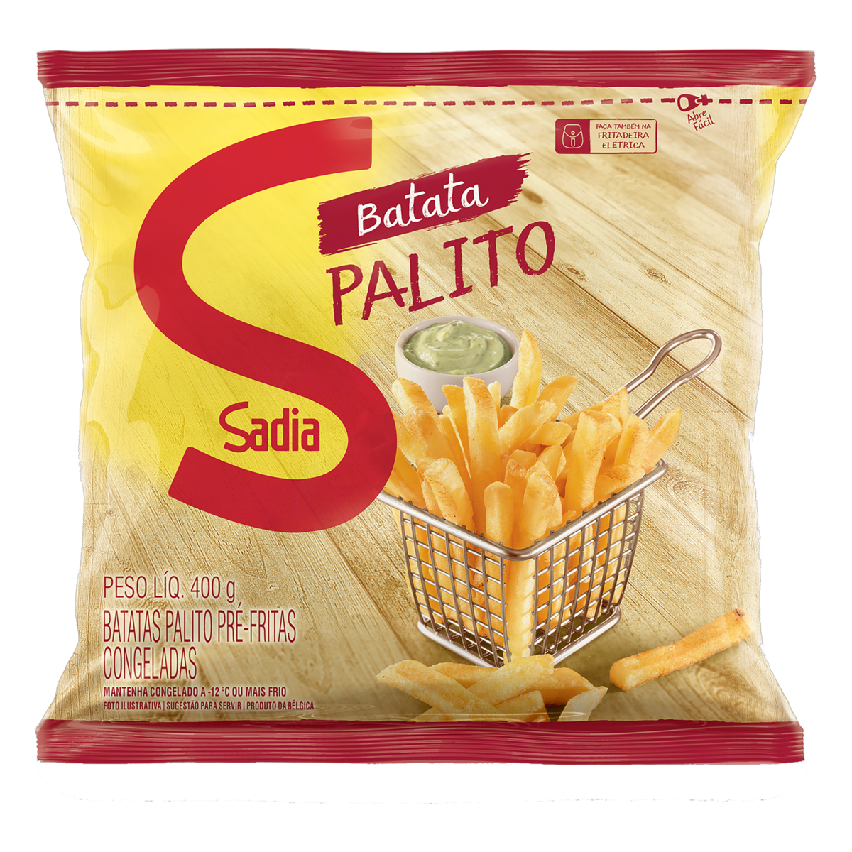 Batata Pré-Frita Palito Congelada Sadia Pacote 400g