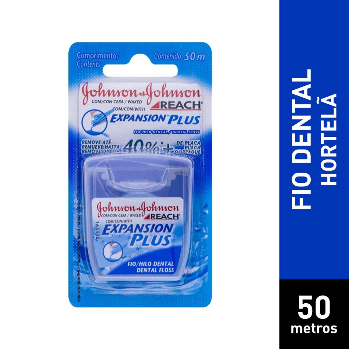 Fita Dental com Cera Johnson & Johnson Reach Expansion Plus 50m
