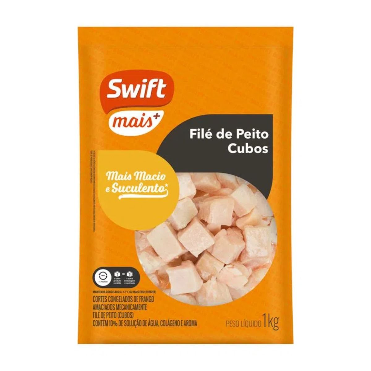 Filé De Peito Em Cubos Swift Mais 1kg Pão De Açúcar 1326