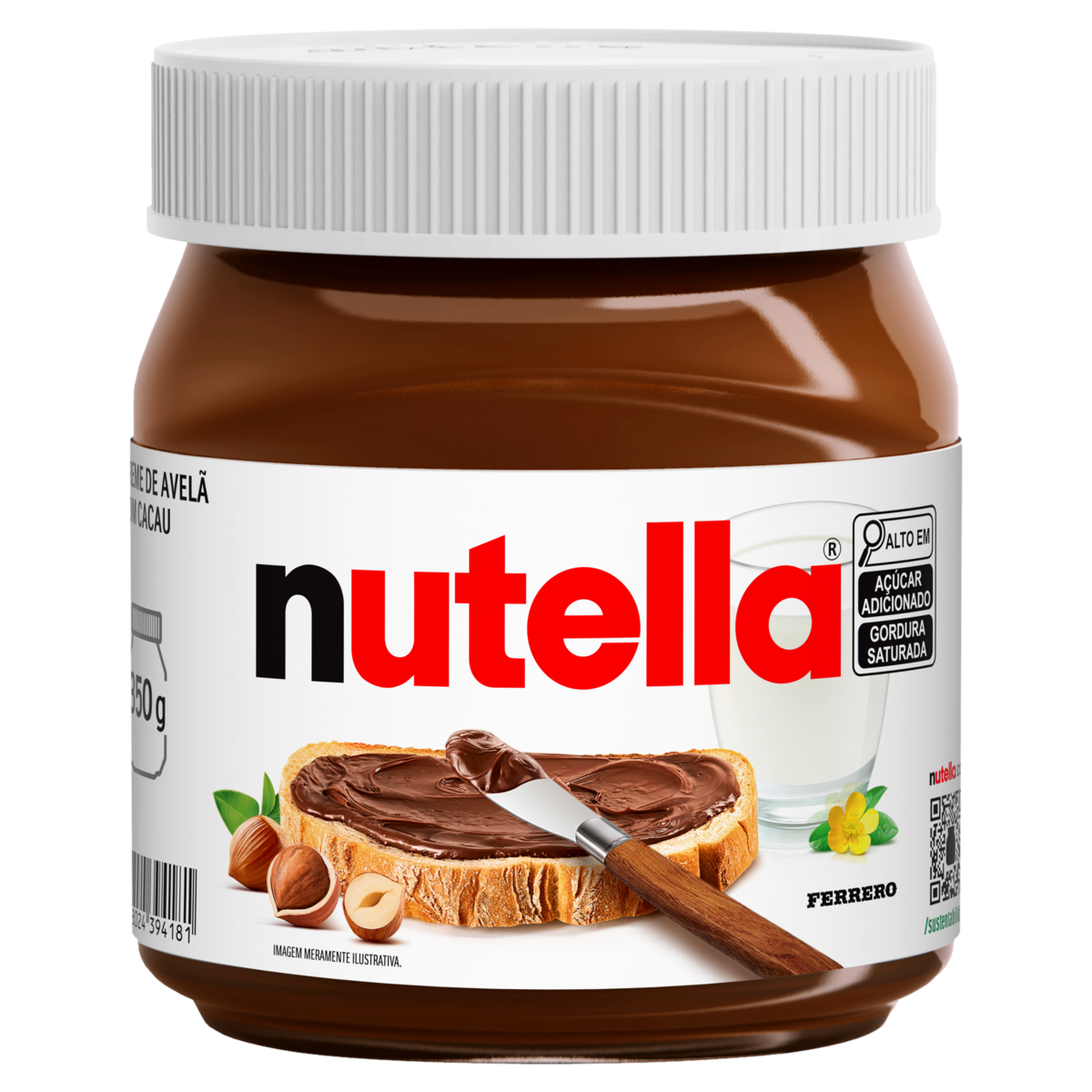 Creme de Avelã com Cacau Nutella Pote 350g