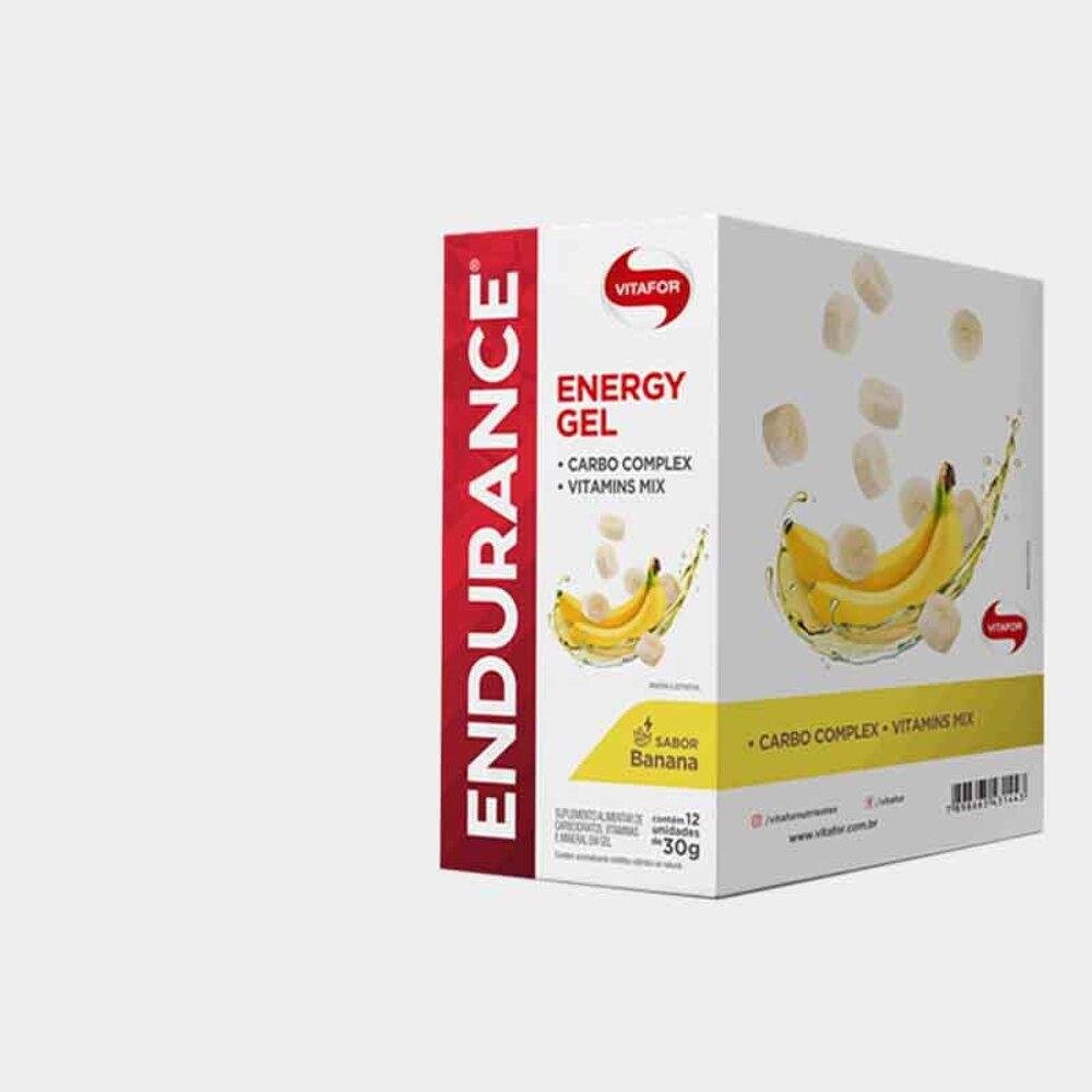 Endurance Energy Gel Vitafor Caixa 12 sachês Banana Pão de Açúcar
