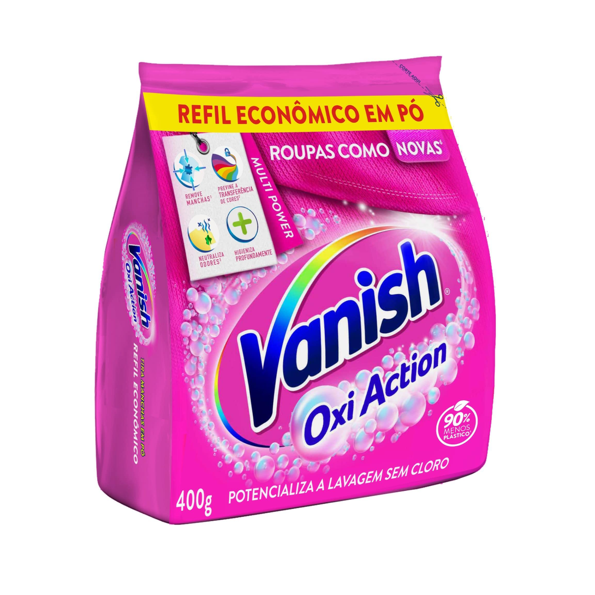 Tira-Manchas Pó Vanish Oxi Action Pacote 400g Refil Econômico