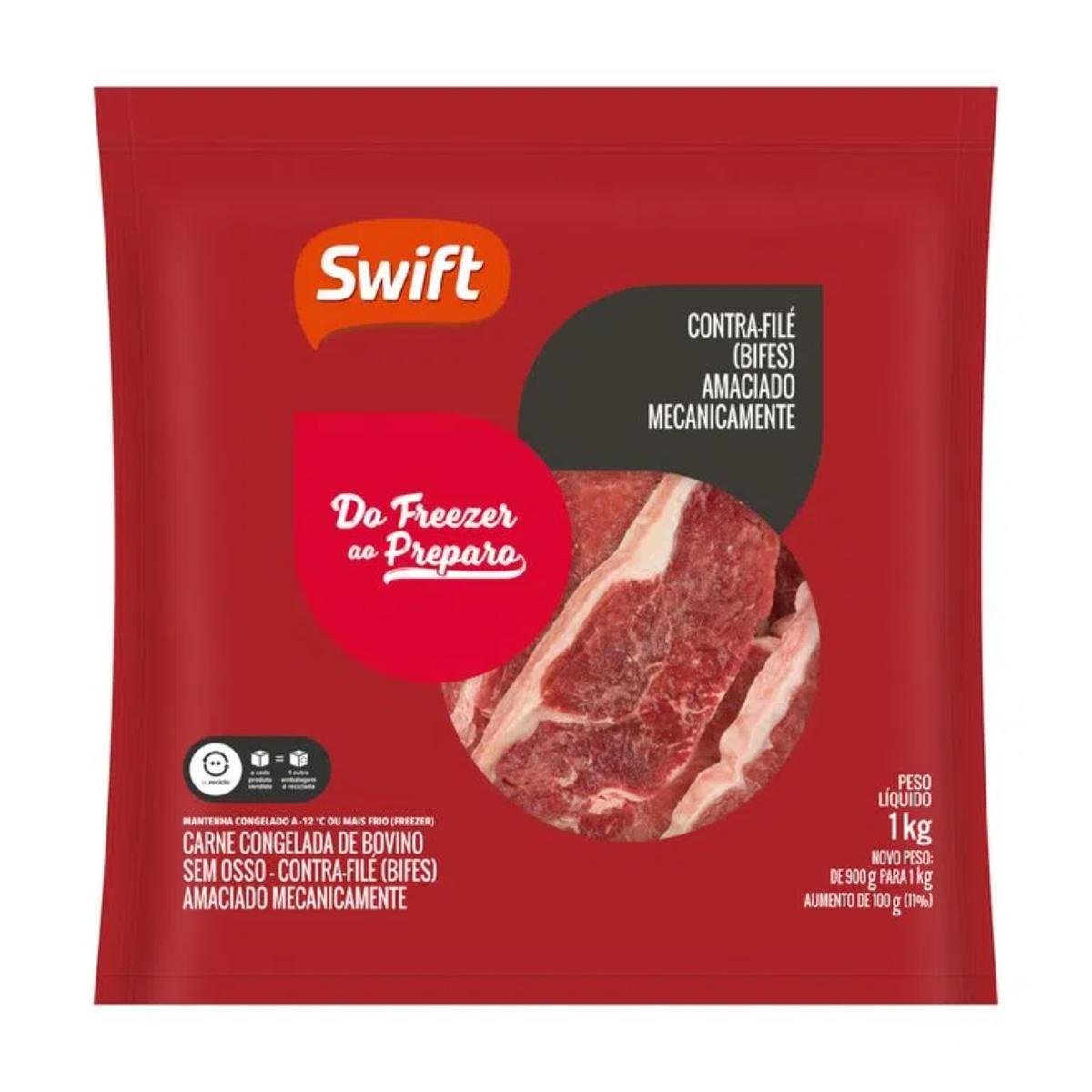 Bife De Contra Filé Swift 1kg Pão De Açúcar 7717