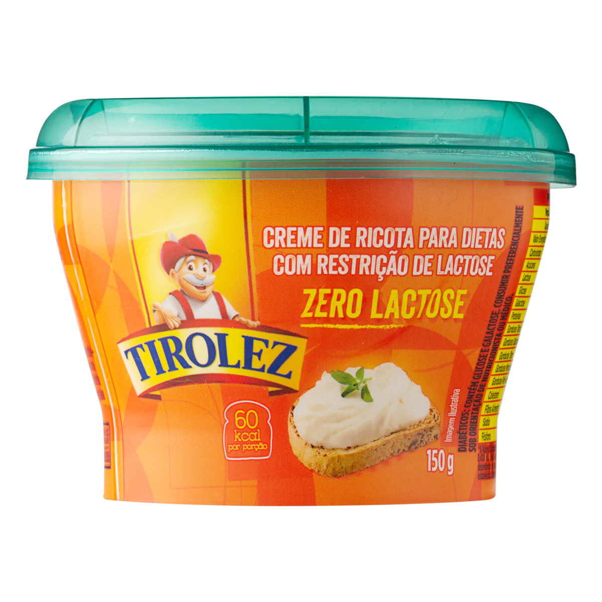 Creme de Ricota Zero Lactose TIROLEZ 150g Pão de Açúcar