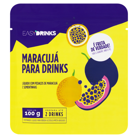 Easy Drinks Preparo de Frutas Maracujá