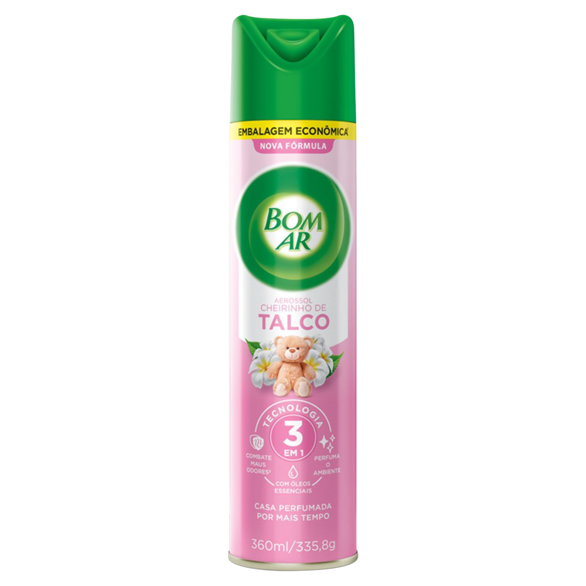 Neutralizador de Odores Cheirinho de Talco Bom Ar Frasco 360ml Embalagem Econômica