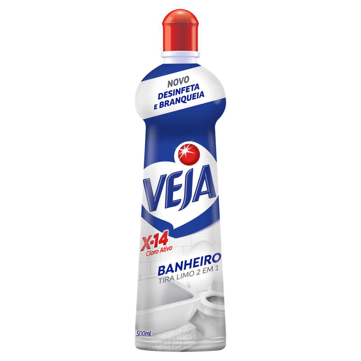 Limpador Banheiro Tira-Limo Veja X-14 Squeeze 500ml