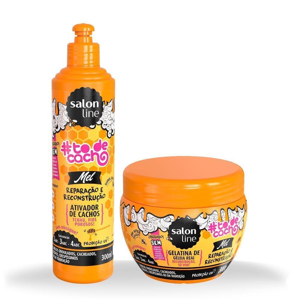 Kit Todecacho Mel Ativador De Cachos Geleia Real Salon Line Pao De Acucar